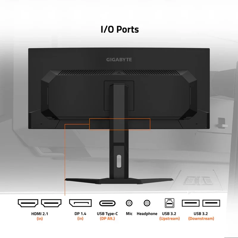 Gaming Monitor Gigabyte 34 WQHD OLED 240Hz Ultrawide Curved