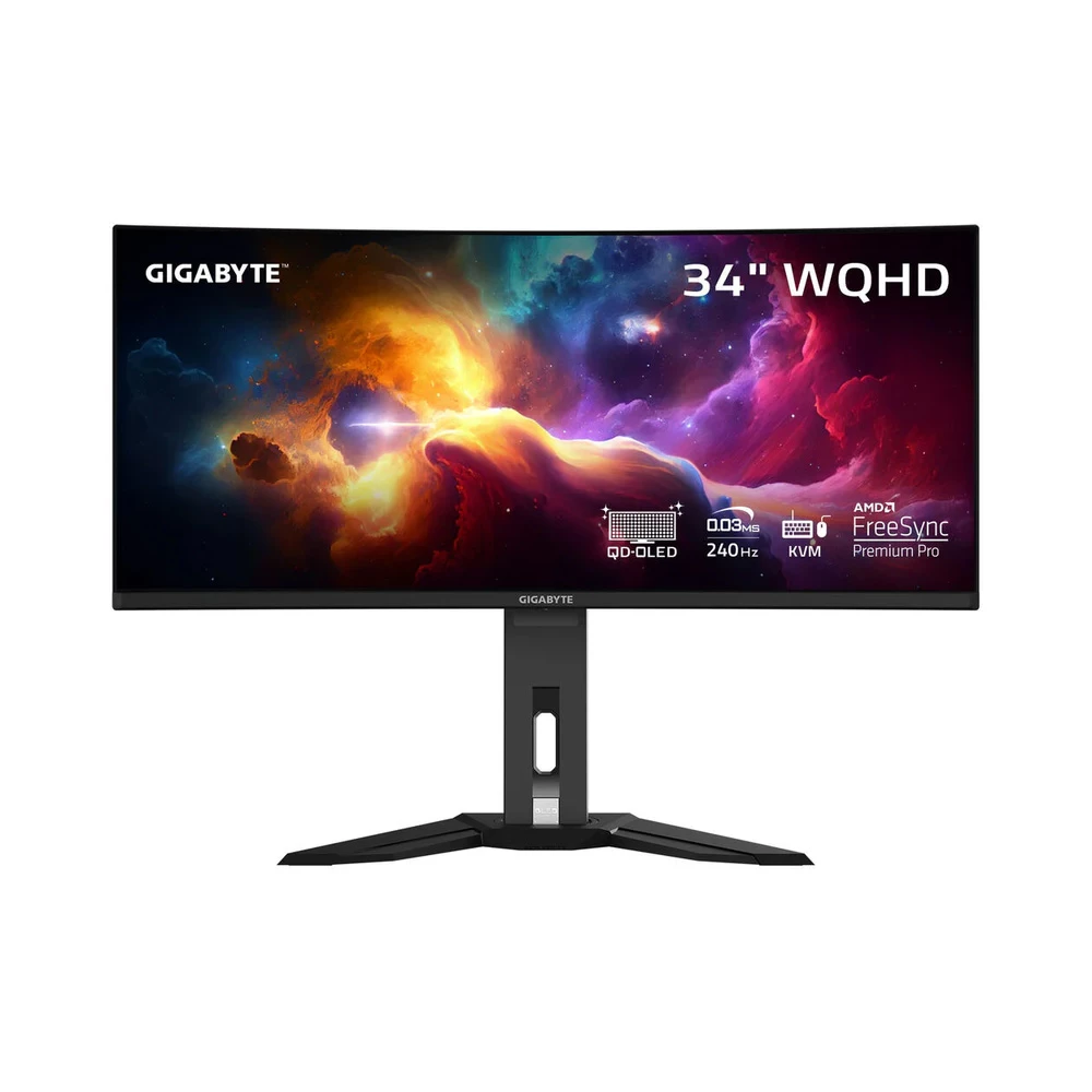 Gaming Monitor Gigabyte 34 WQHD OLED 240Hz Ultrawide Curved