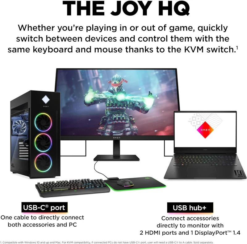Monitor HP OMEN 27 inch Gaming { 144Hz 4K IPS Panel 99% sRGB 95% DCI P3 16:9 }