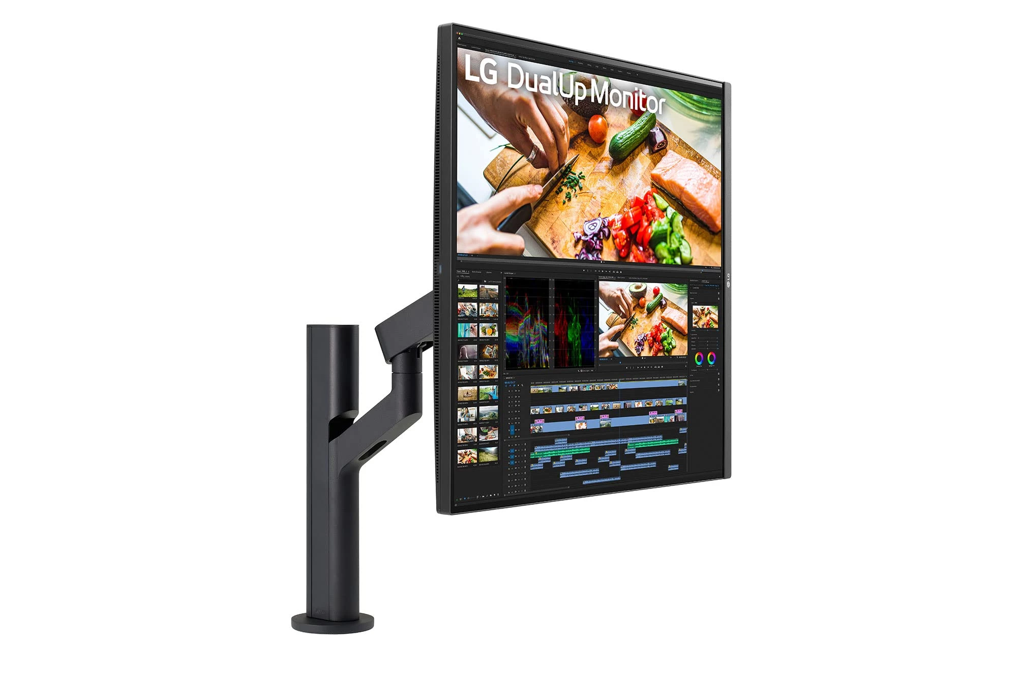 Monitor LG 28MQ780-B 28 Inch 2K Nano IPS DualUp with Ergo Stand DCI P3 98% Typ with HDR10 USB Type C 90W PD