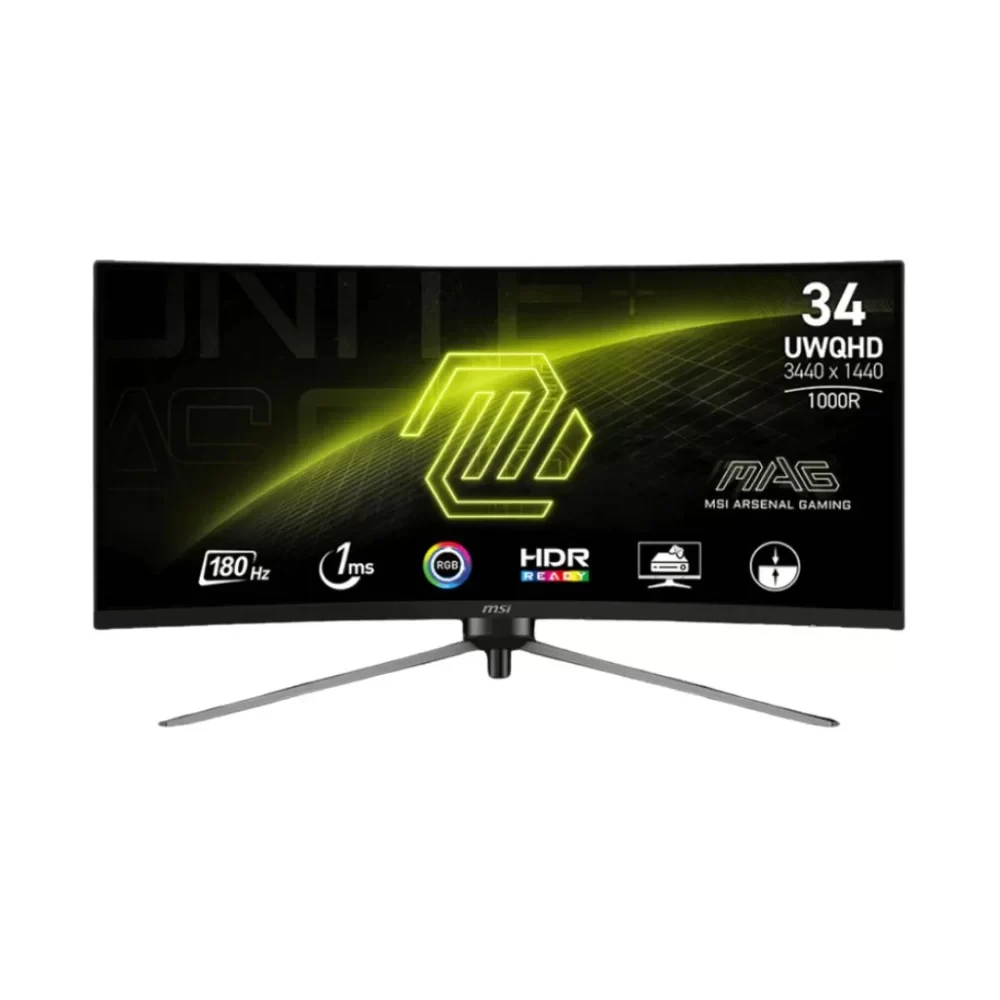 Monitor MSI MAG 345CQR UWQHD 2K 180Hz 1Ms VA Curve