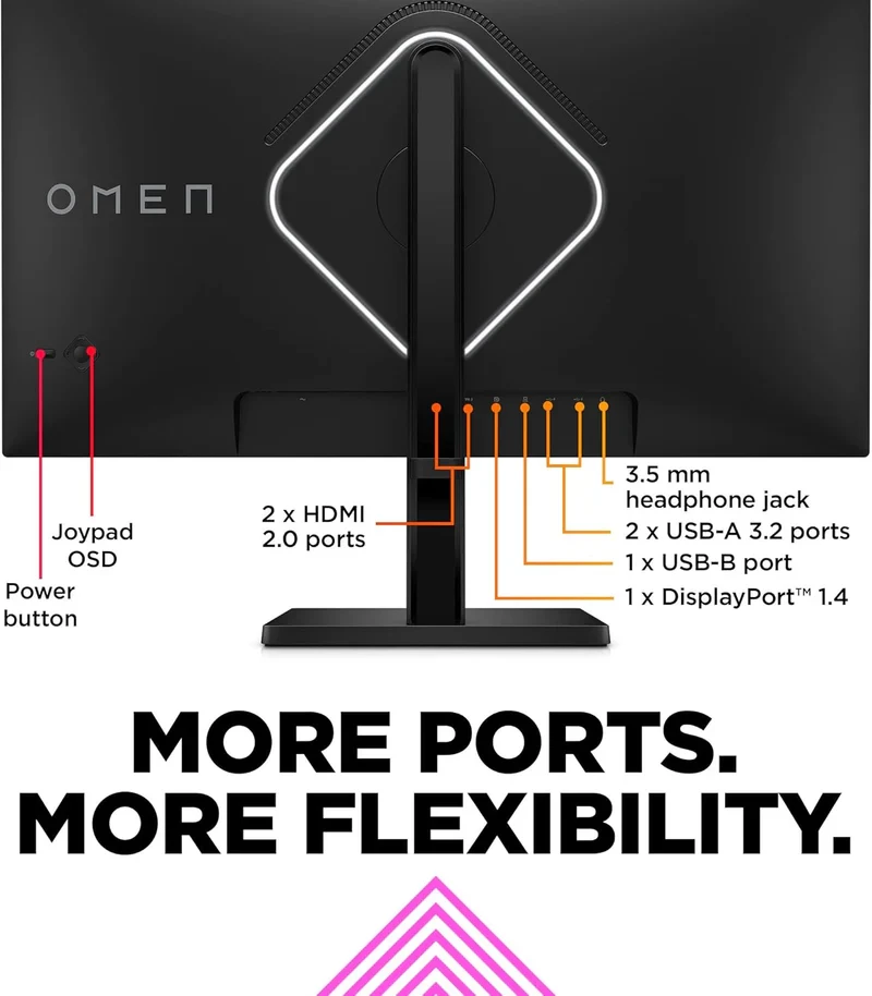 Monitor HP OMEN 27s Gaming 27 Inch FHD IPS Flat 240Hz 1ms 400 nits FreeSync Premium DisplayPort and 2x HDMI 2.0 Integrated speakers