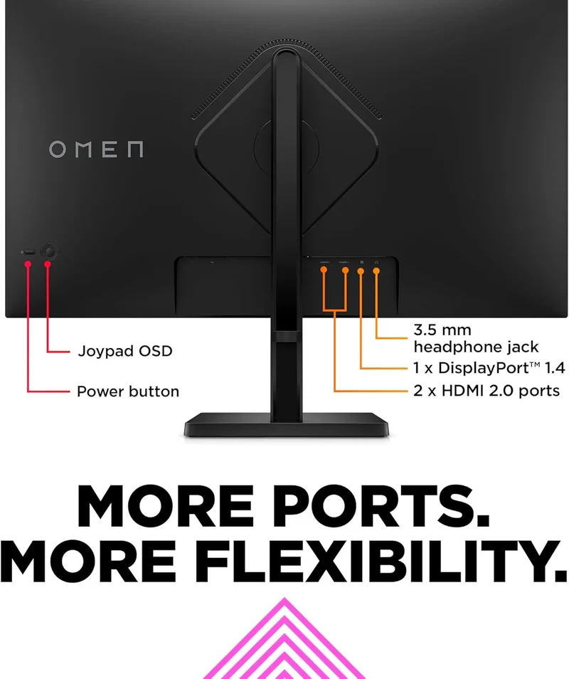 Gaming Monitor HP OMEN 32q 31.5 Inch 2K IPS Flat 165Hz 1ms 400 nits FreeSync Premium DisplayPort and 2x HDMI 2.0 Eyesafe
