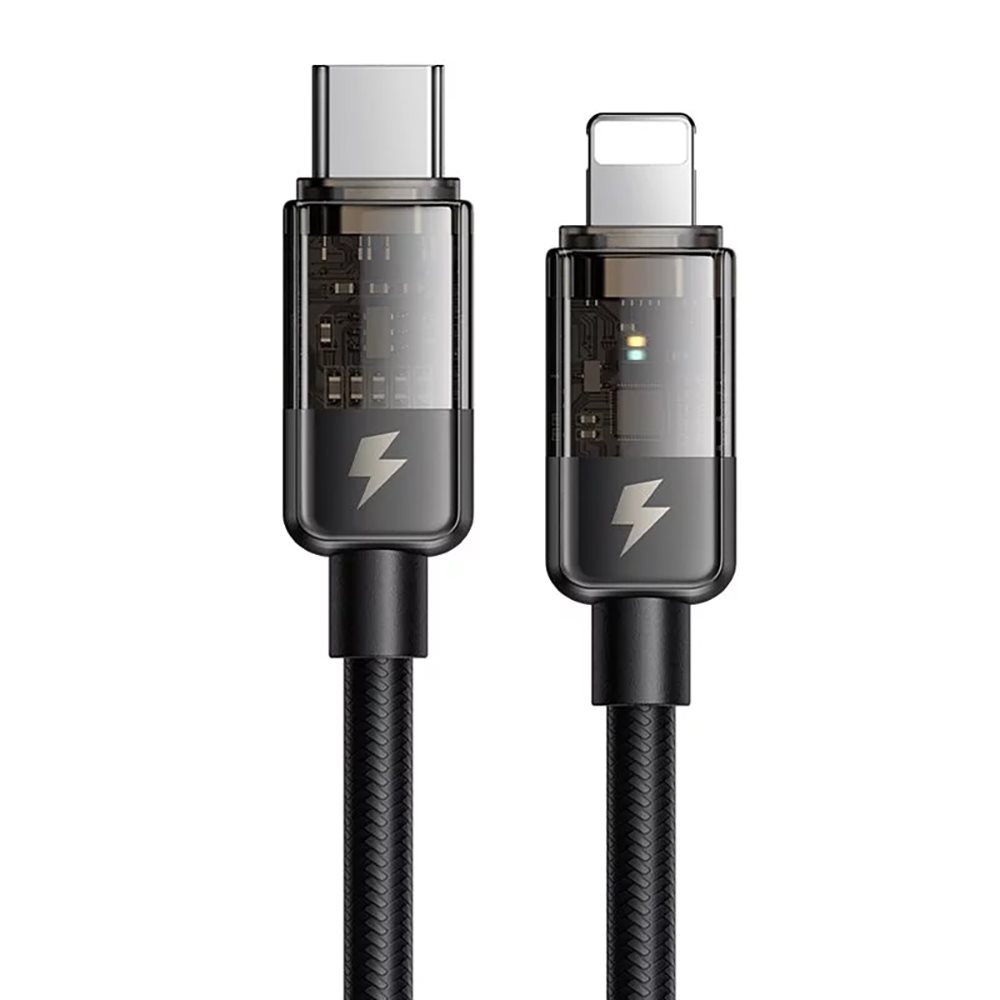 Mcdodo Auto Power Off USB-C to Lightning Transparent Cable (1.2m)