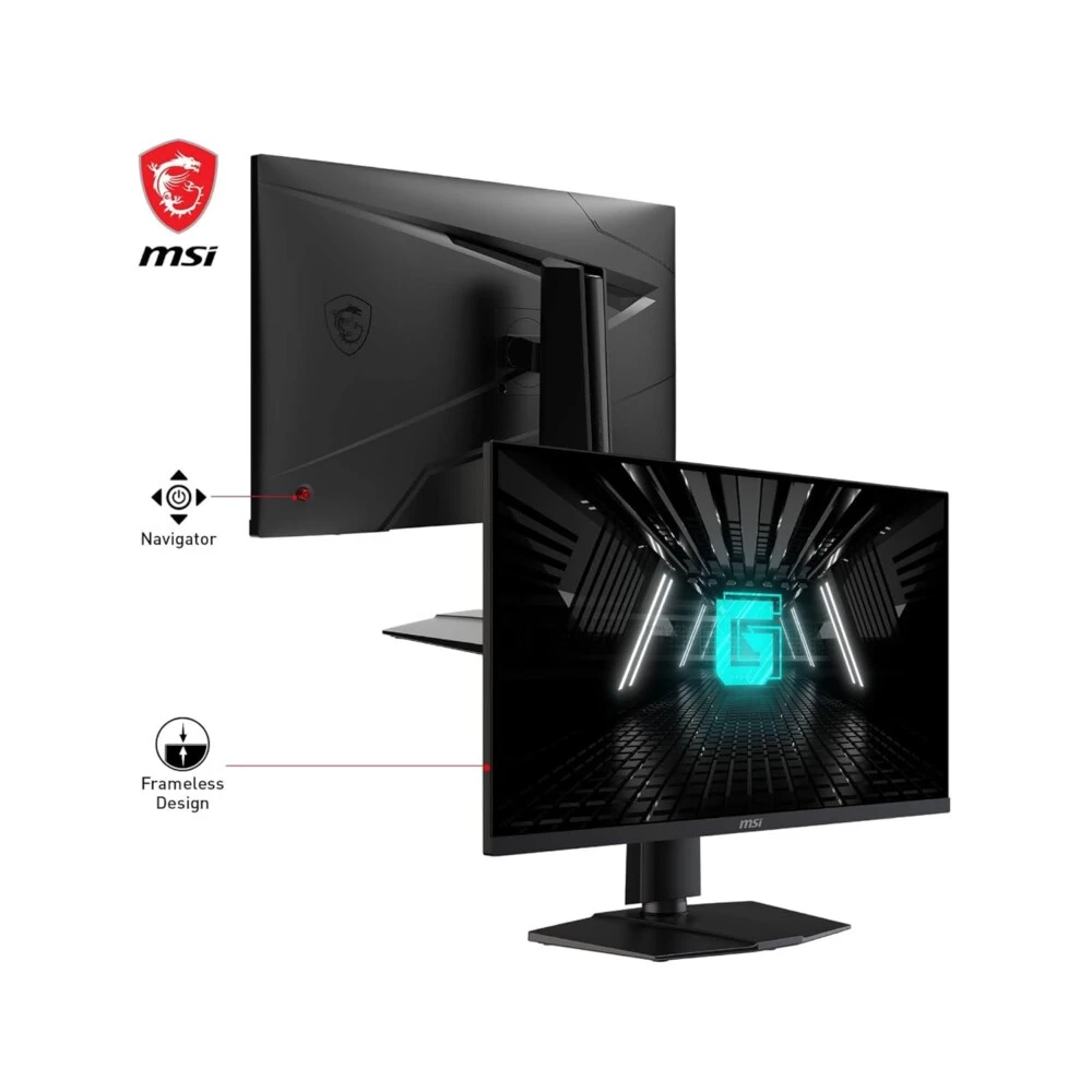 Monitor MSI G274QPF E2 27 Inch 2K WQHD Rapid IPS Panel 180Hz 1ms 119% sRGB Colour Gamut Display HDR 400 Adjustable Stand DP 1.4a HDMI 2.0b USB Type C