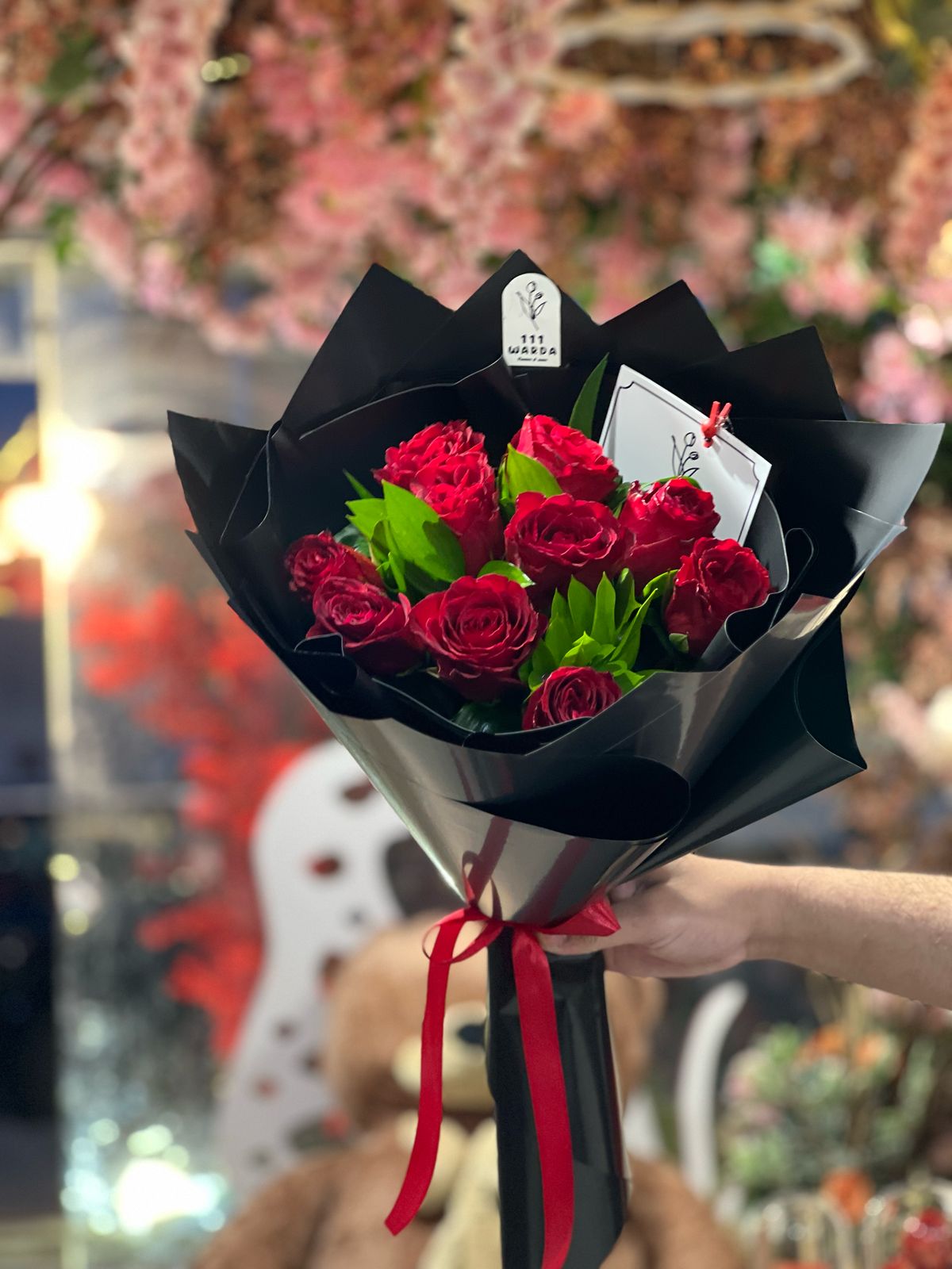 Red Roses Bouquet (Bunch of 10 Roses)