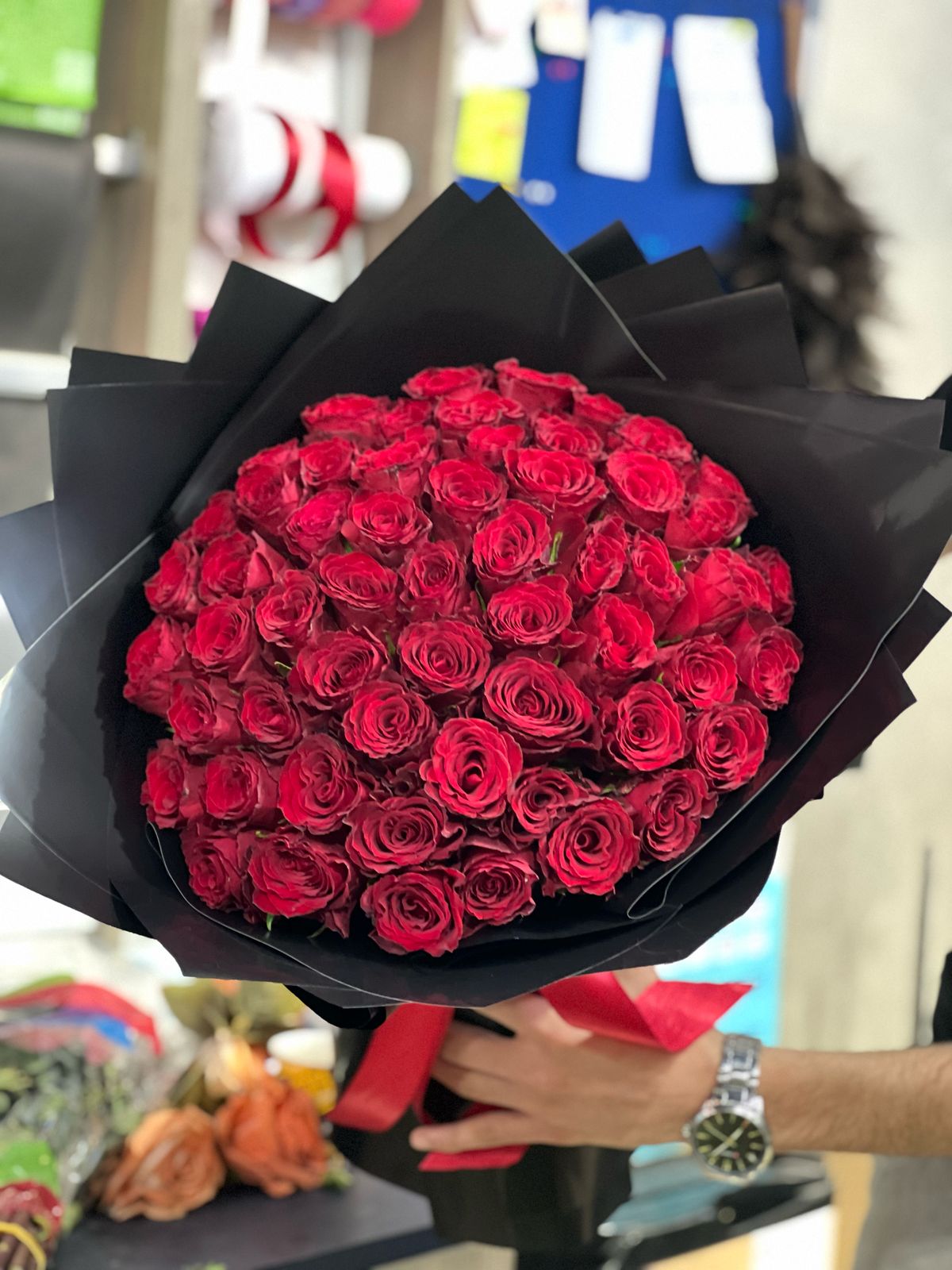 Red Roses Bouquet (Bunch of 60 Roses)