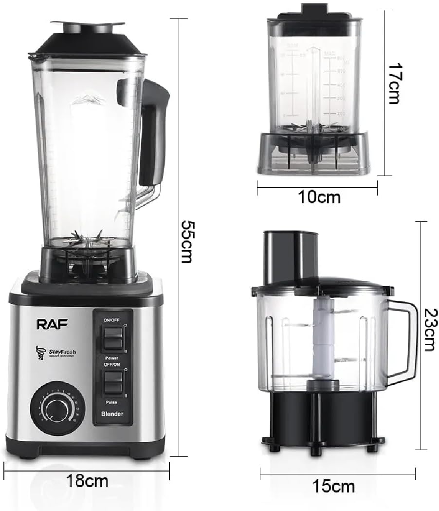 RAF Electric Blender + Chopper 3 X1 2600W