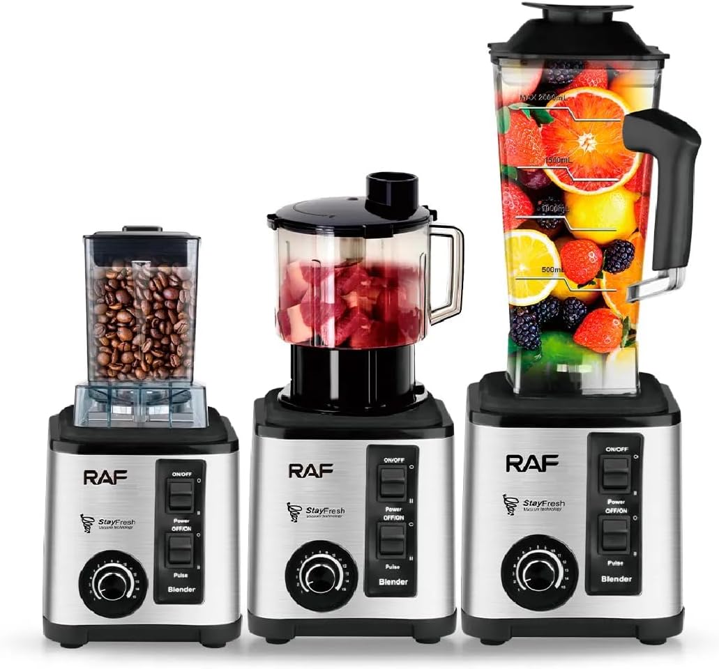 RAF Electric Blender + Chopper 3 X1 2600W