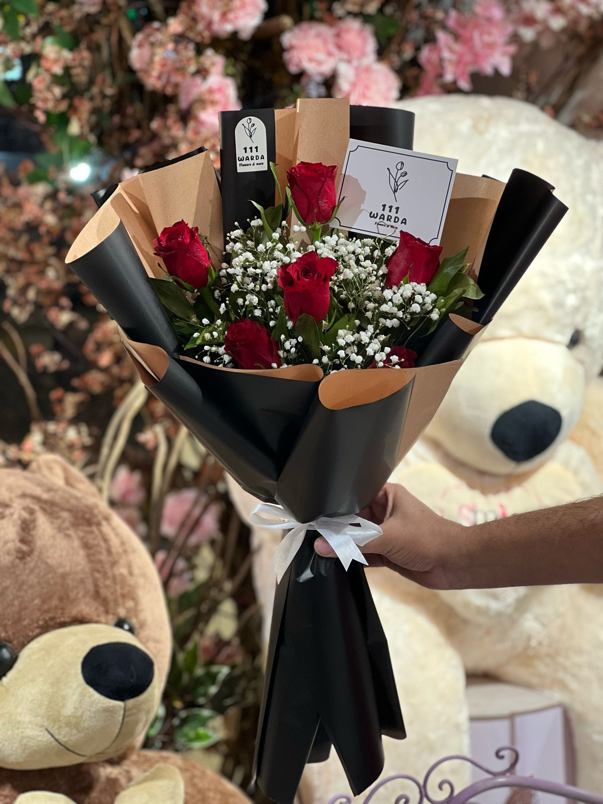 Red Roses Bouquet (Bunch of 6 Roses)
