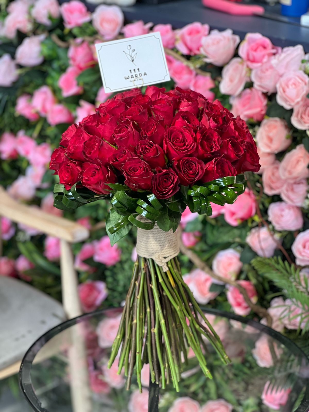 Red Roses Bouquet (Bunch of 50 Roses)