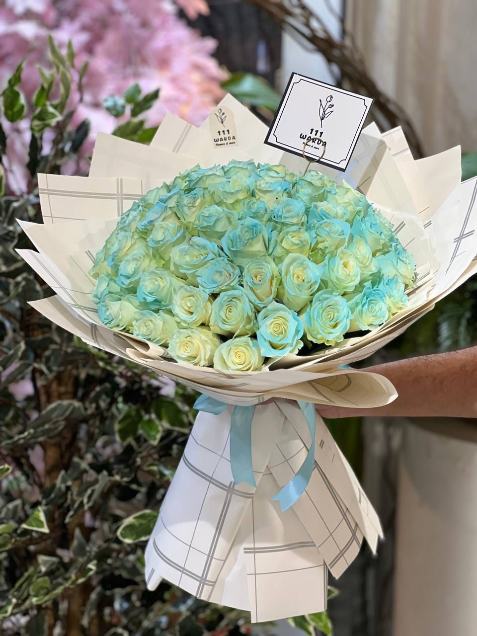 Blue Roses Bouquet (Bunch of 60 Roses)