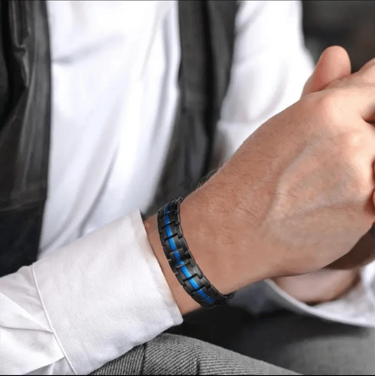 Elegant Men's Magnetic Therapy Bracelet Arthritis Pain Relief