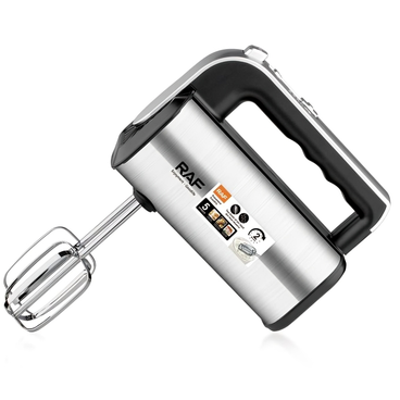 RAF Hand Mixer 650 Watt Stainless Steel