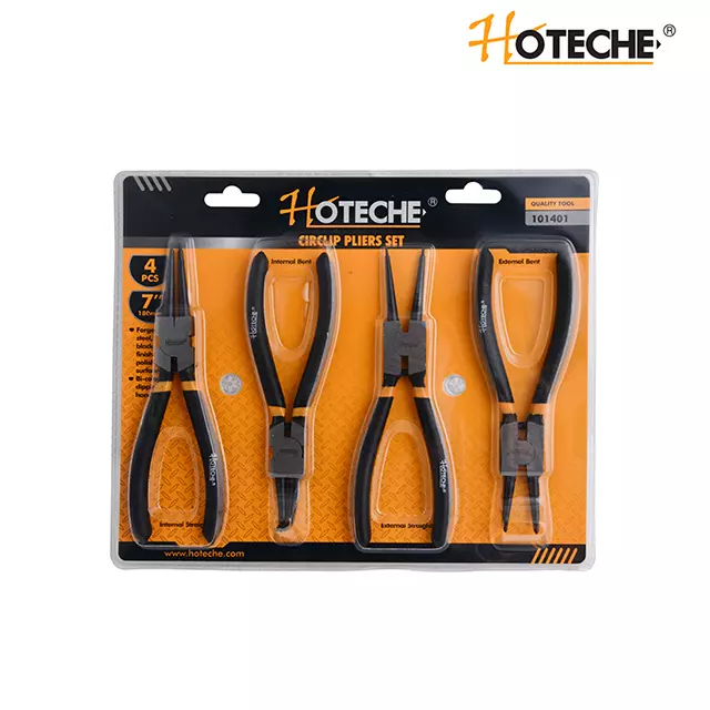 Set of 4 7-inch/180mm round nose pliers