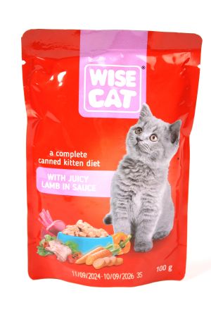 WISE CAT POUCH WET FOOD 100G
