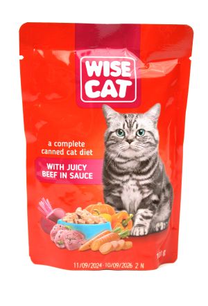 WISE CAT chicken in sauce pouch, 100g