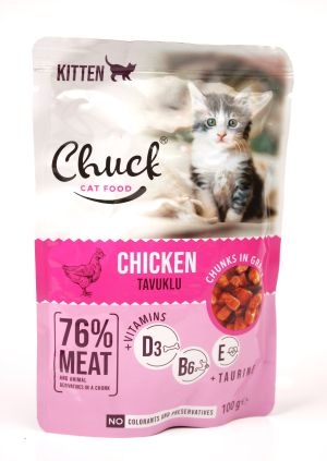 Chuck Cat Food With Chiken 100 Gr