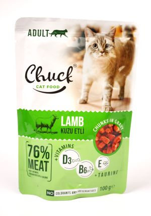 Chuck Cat Food With Lamb 100 Gr