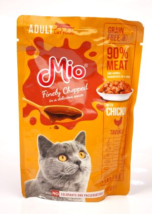 Mio Adult Cat Wet Food with Chicken 100 gr