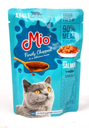 Mio Adult Cat Wet Food with Salmon 100 gr