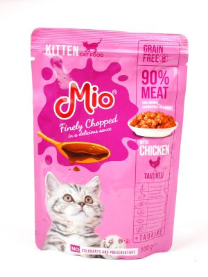 Mio kitten Cat Wet Food with chicken100 gr