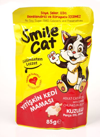 Smile Cat lamb meat Adult Cat Wet Food 85 gr