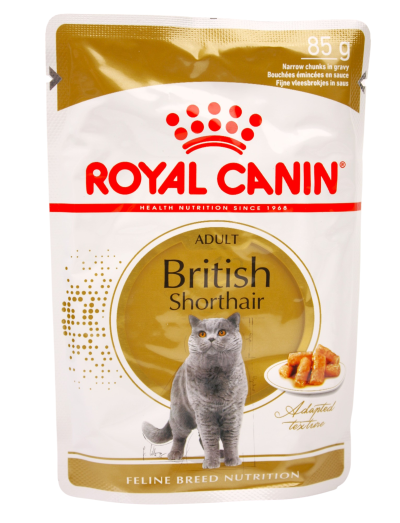 Royal Canin Cat Pouch - British Shorthair Adult (Gravy) 85g