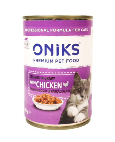 Oniks Adult Chunks In Gravy With Chicken