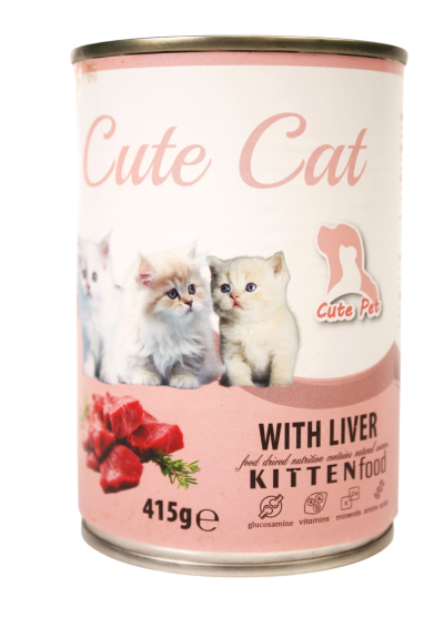 Cute Cat Liver Kitten Food