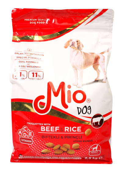 Mio Adult Dog Food with Beef and Rice