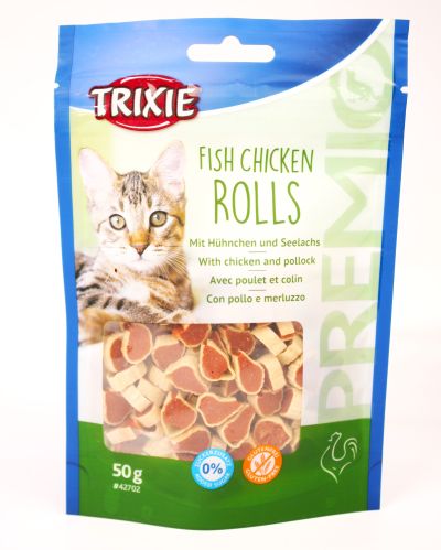 Trixie Premio Fish Chicken Rolls Cat Treat