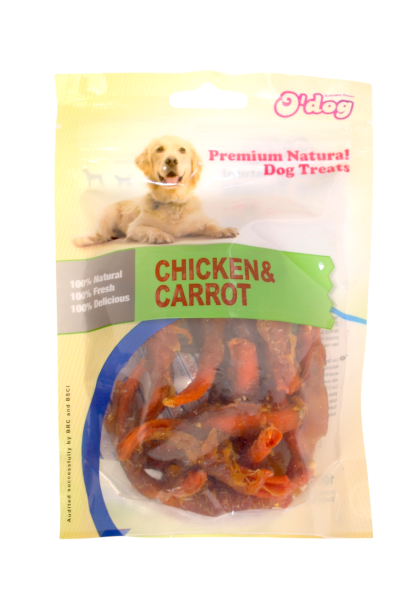 O'dog Premium Natural Dog Treats Chicken & Carrot
