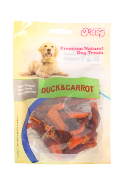 O'dog Premium Natural Dog Treats Duck&Carrot