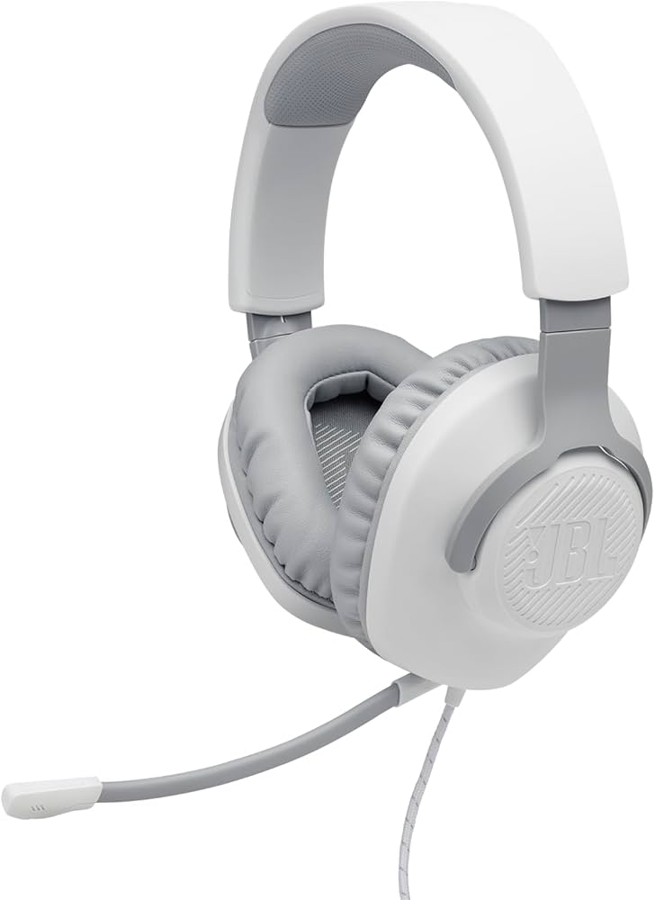 JBL Quantum 100 NEW 2 Wire Over Ear Gaming white