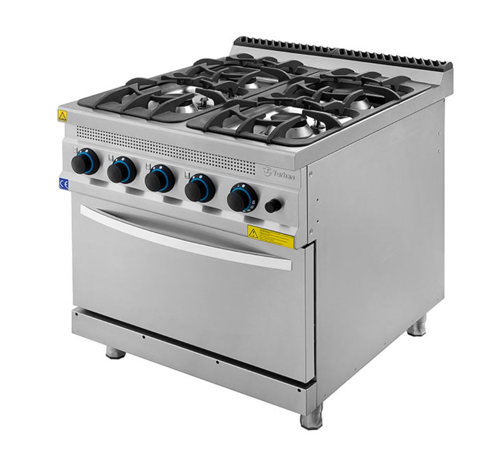 TURHAN  - 4 Burners Gas Range with Oven