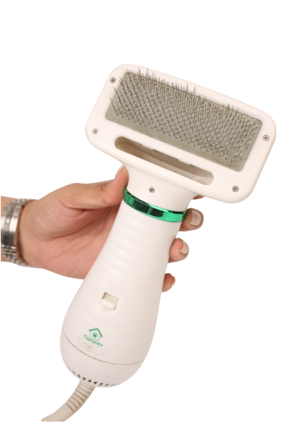 2 in 1 Pet Grooming Hair Dryer with Slicker Brush