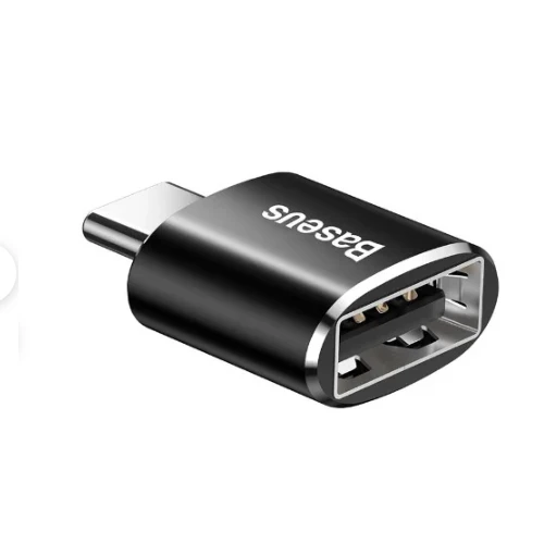 Baseus USB Female To Type-C Male Adapter Converter Black (CATOTG-01)