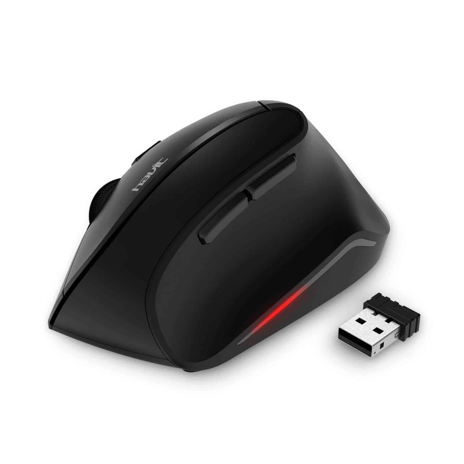 HAVIT Wireless Vertical Mouse - Black