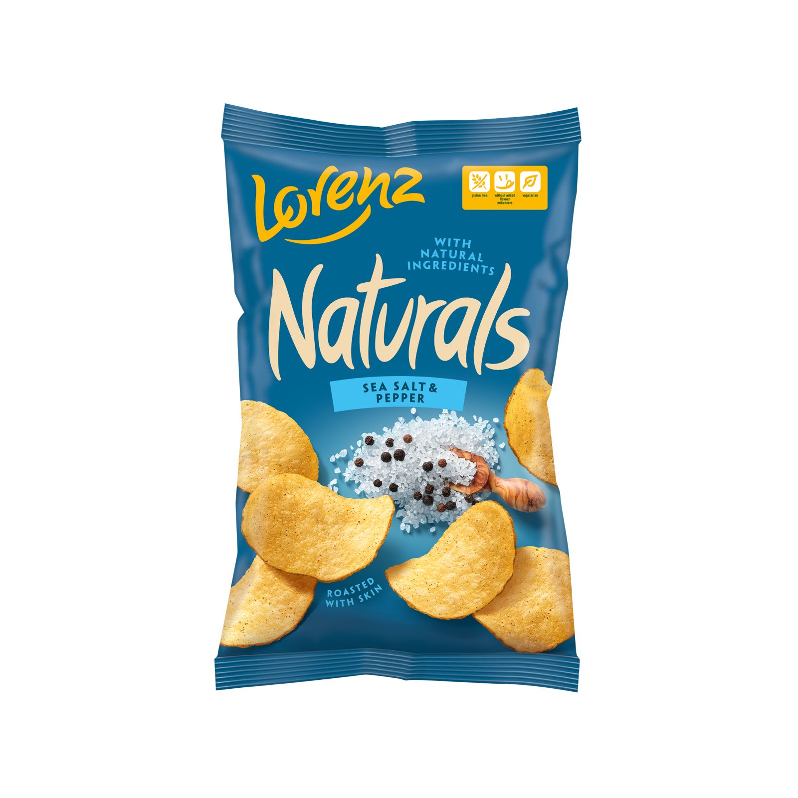 Naturals chips sea salt and pepper flavour