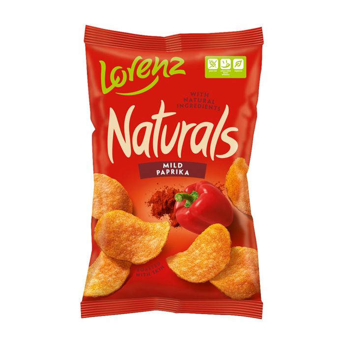 Naturals chips mild paprika flavour