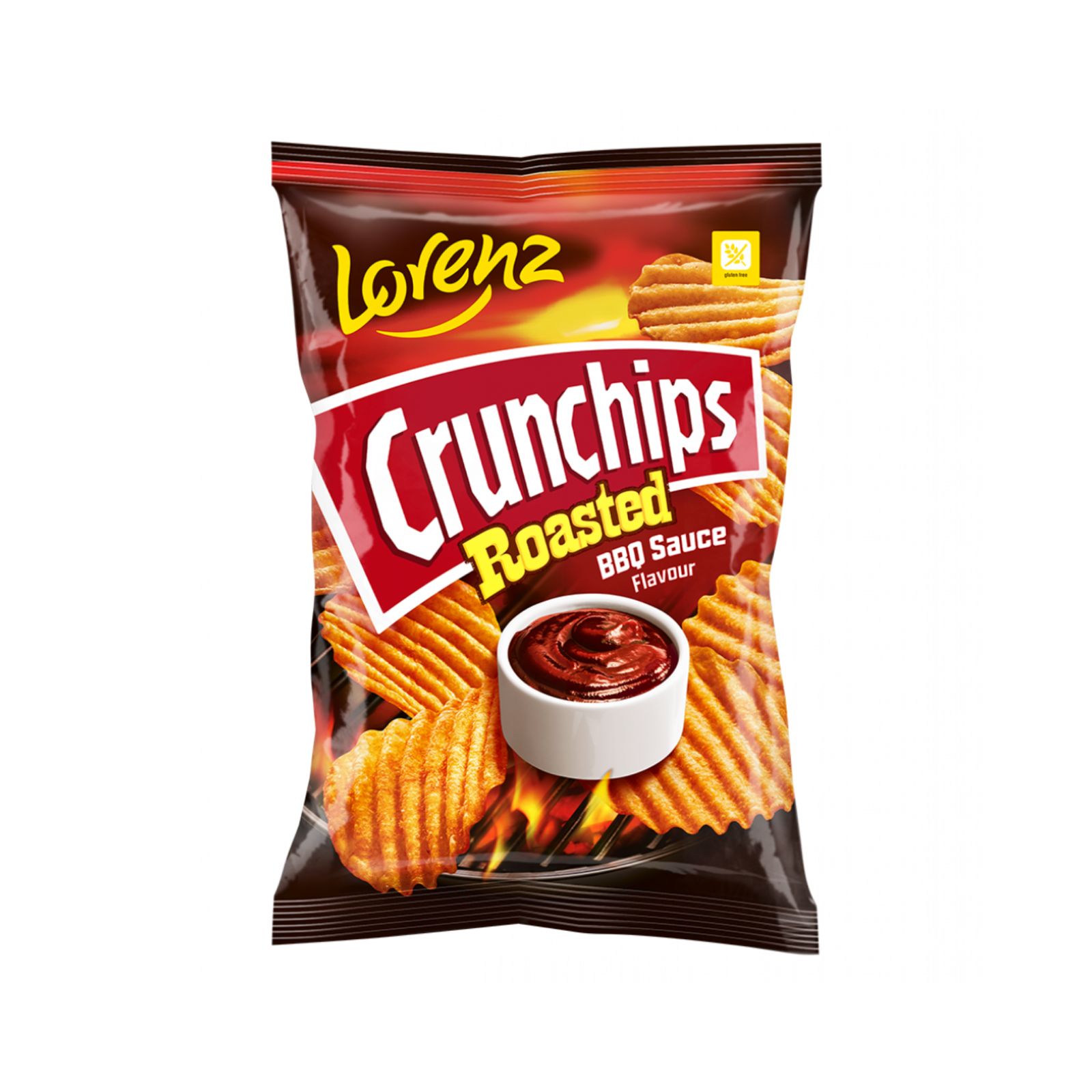 Crunch chips roasted BBQ sauce flavour