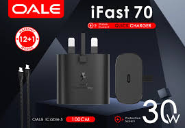 OALE iFast70 - Wall Charger - 25W - 1 Ports - Black