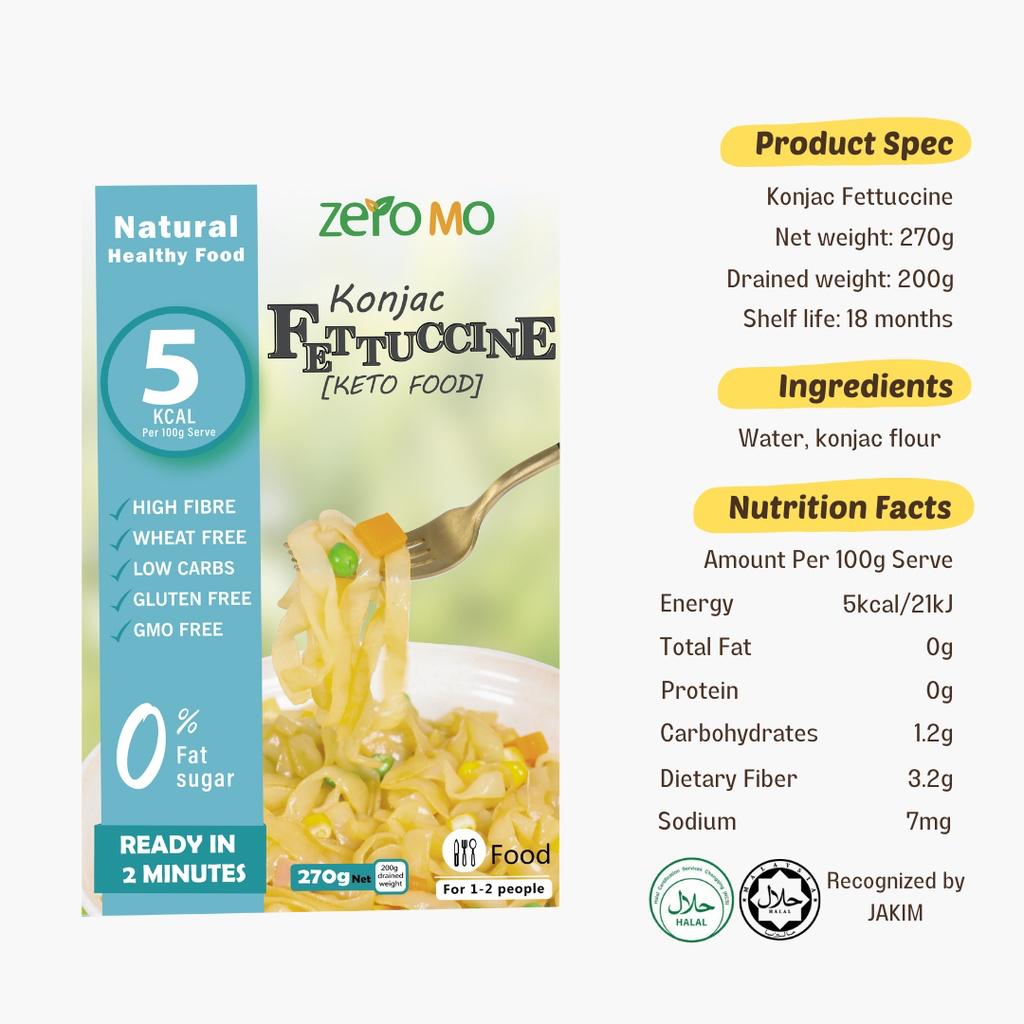 Konjac Fettuccine  Keto Zero Mo