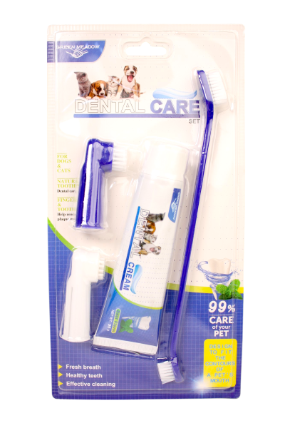 Dog Toothbrush and Toothpaste Den tal Care Kit