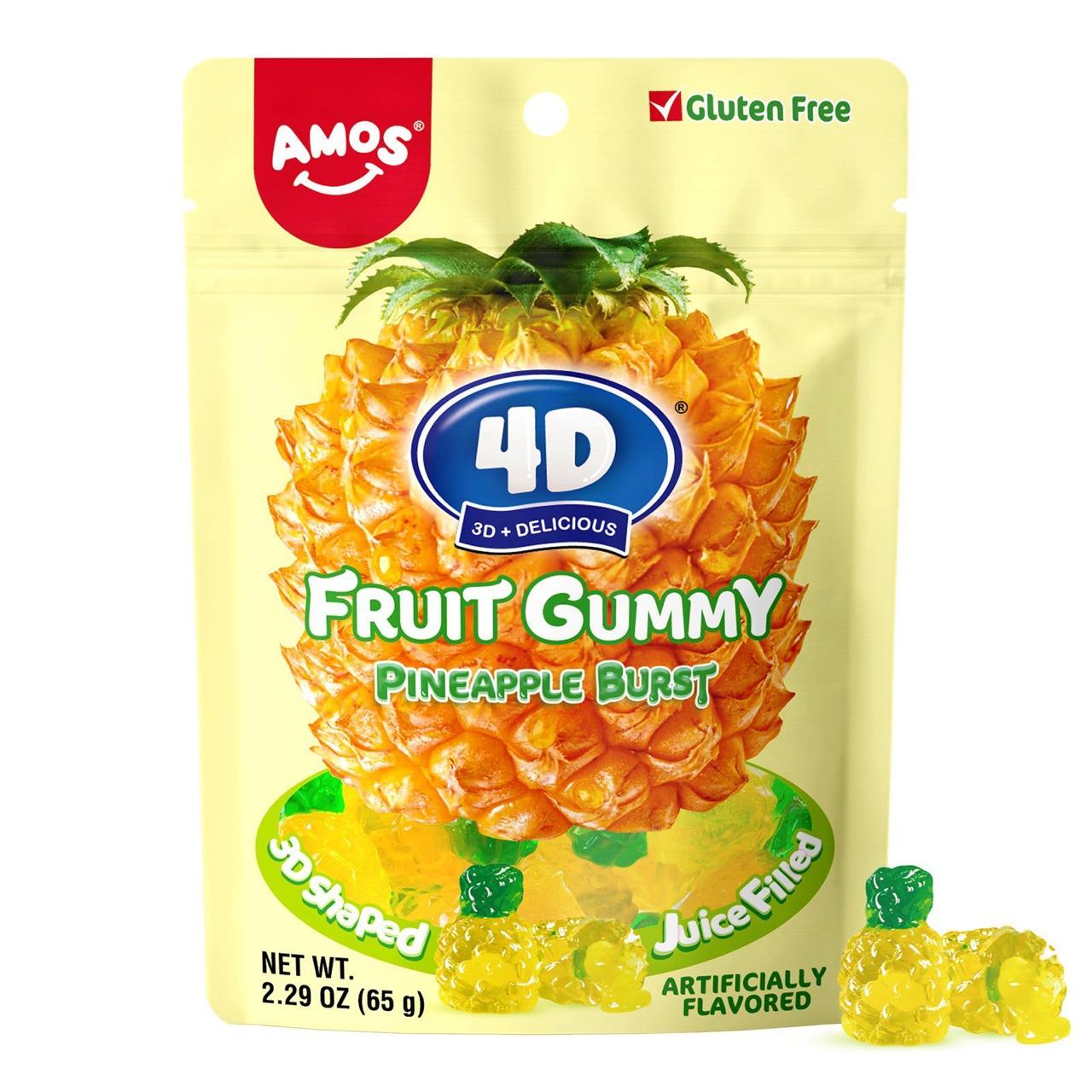 Amos 4D Fruit Filled Gummy Candy