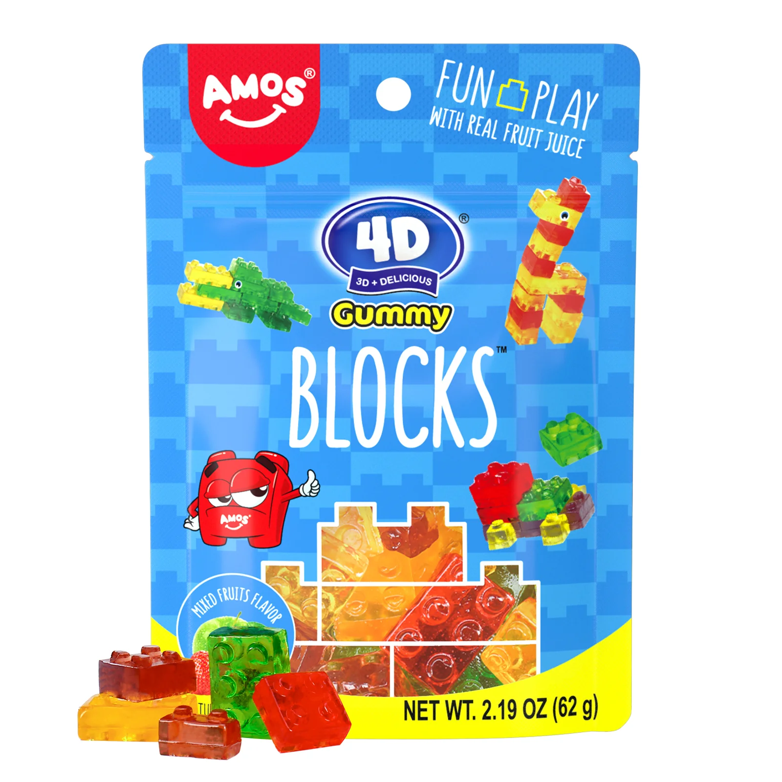 4D Block Gummy – Creative edible blocks for children