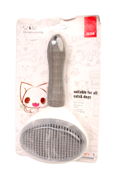Cat Grooming Brush with Release Button