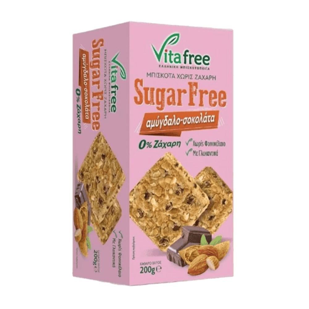 Vita Free Biscuits With Almond & Chocolate Sugar Free 200g