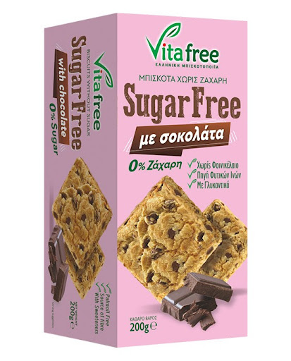 Vita free biscuits without sugar with chocolate